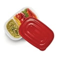 thumbnail image 6 of (2 pack) Rubbermaid Take alongs Divided Rectangular Food Storage Containers, 3.7 Cup, 3-Pack, 6 of 6