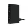 thumbnail image 3 of EeaseMX Estación de carga USB de 10 puertos, cargador rápido multifuncional, cargador de pared de escritorio con enchufe estadounidense (negro), 3 of 3