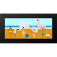 thumbnail image 2 of Blanckslate 24x13 Black Modern Framed Museum Art Print Titled - Beachy Keen Collection D, 2 of 5