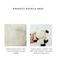 thumbnail image 4 of GlobalBreeze Cute Cow Plush Toy, Soft Stuffed Animal Doll, Fluffy Black and White Calf Plushie, Cozy Farm Animal Pillow, Adorable Hugging Toy for Kids, Girls, Home Decor, Birthday Christmas Gift, 4 of 4
