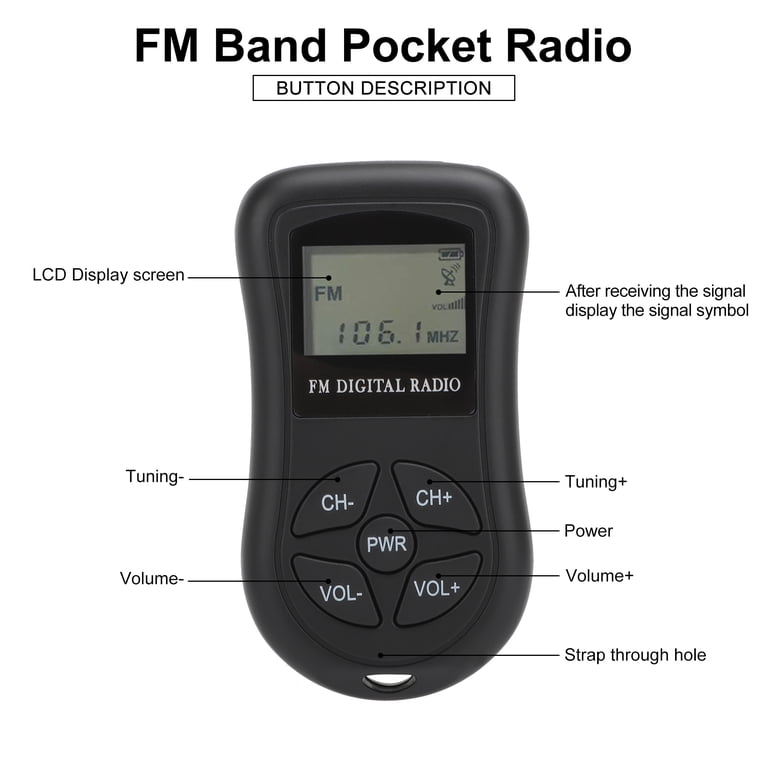 TSV Portable FM Radio with LCD Display photo 6