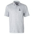 thumbnail image 2 of Men's Cutter & Buck Gray Northern Arizona Lumberjacks Pike Constellation Stretch Polo, 2 of 3