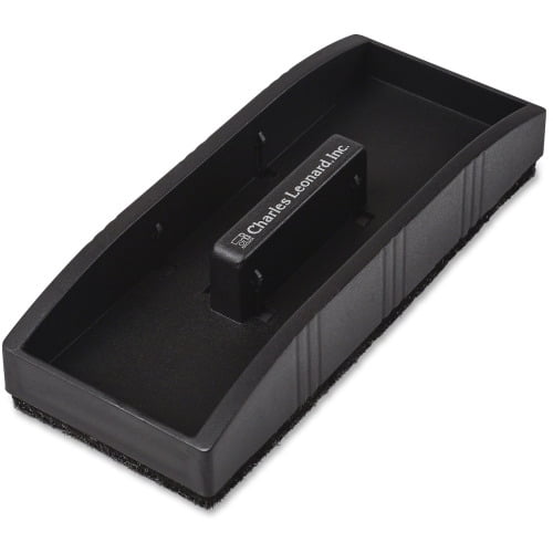 CLI Magnetic Whiteboard Eraser 2' Width x 5' Length - Used as Mark Remover - Built-in Marker Storage, Magnetic - Black - 1 / Each