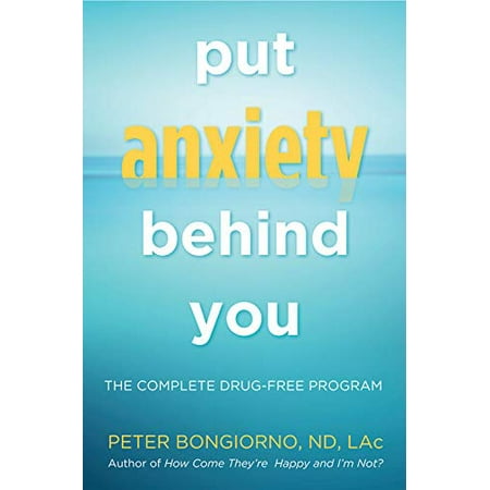 Put Anxiety Behind You: The Complete Drug-Free Program Natural Relief from Anxiety  for Readers of Dare   Pre-Owned Paperback 1573246301 9781573246309 Peter Bongiono ND LAc This is a Pre-Owned book. All our books are in Good or better condition. Format: Paperback Author: Peter Bongiono ND LAc ISBN10: 1573246301 ISBN13: 9781573246309 Holistic Anxiety Relief for Optimal Health From naturopathic doctor and licensed acupuncturist Dr. Peter Bongiorno comes Put Anxiety Behind You  a step-by-step program for natural anxiety relief. A holistic approach to anxiety. According to Dr. Peter Bongiorno  you have more control over anxiety than you think. As it turns out  anxiety relief begins with managing everyday factors like lifestyle  diet  and sleep. Taking all aspects of the mind and body into consideration  Dr. Bongiorno looks for and addresses the underlying causes of different types of anxiety disorders  to help readers develop new  natural anti-anxiety habits for optimal health. Panic free anxiety relief. If youre one of the 40 million Americans trying to stop panic attacks or overcome social anxiety  Put Anxiety Behind Youoffers the preliminary steps you can take to address anxiety  depression  and trauma in a completely natural  holistic way. With information on natural healing  safe weaning from medication  and naturopathy treatments  Put Anxiety Behind You helps readers rethink mental health and their relationship with anxiety. In addition to case studies and a handy instruction guide  inside youll also find: Food  vitamins  and herbs for anxiety Anxiety-reducing yoga poses and massage techniques Acupressure points If youre ready to move forward with dealing with your anxiety  and enjoyed anxiety books like Dare  When Panic Attacks  or The Anti-Anxiety Food Solution  then youll love Put Anxiety Behind You.