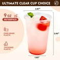 thumbnail image 2 of 9 oz Plastic Cups, 500 Pack - Clear Disposable Drinking Water Cups for Cold Beverages, Ideal for Party, 2 of 4