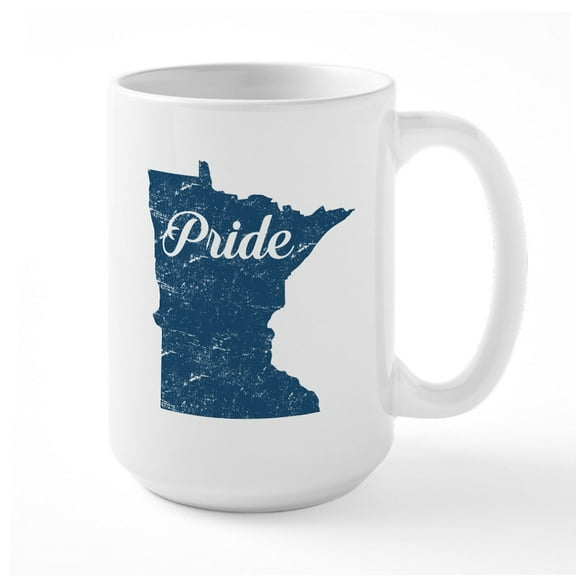 CafePress - Minnesota Pride Large Mug - 15 oz Ceramic Large White Novelty Mug