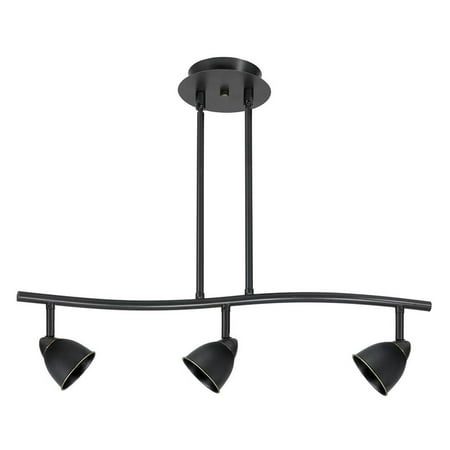 - 3-Light Ceiling Light in Dark Bronze Finish