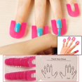 thumbnail image 1 of Gel Nails Accessories, Nail Gel Model Clips Nail Overflow Tools French Manicure Stickers Soft Plastic Professional Salon Nail Stencil Pink Portable Nail Protection Tool, 1 of 6