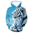 thumbnail image 4 of Sudadera con capucha con estampado 3D de tigre animal, temporada de primavera y otoño, jersey de moda para hombre de talla grande, camisa deportiva informal y fresca para exteriores, 4 of 5