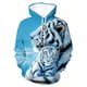 thumbnail image 4 of Sudadera con capucha con estampado 3D de tigre animal, temporada de primavera y otoño, jersey de moda para hombre de talla grande, camisa deportiva informal y fresca para exteriores, 4 of 5