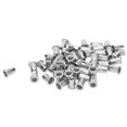 thumbnail image 2 of 50Pcs Blind Riveting Nuts Set Stainless Steel Ribbed Nut M6 Hardware Accessories, 2 of 5