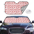thumbnail image 2 of TEQUAN Sunshade for Car Windshield, Halloween Skeleton Hand Bones Pattern Car Sun Shade, 51.2" x 27.5", 2 of 7