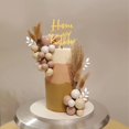 thumbnail image 3 of Decoración Para Tarta Con Bolas De Color Caqui, Decoración Para Tarta De Hierba Bohemia, Bolas De Perlas De Oro Blanco Y Caqui, Decoraciones Para Tartas De Feliz Cumpleaños Para Bodas, Baby Shower, Cu, 3 of 5