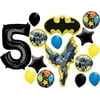 Batman in Action Party Supplies 5th Birthday Balloon Bouquet Decorations