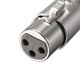 thumbnail image 4 of Adaptador de conector hembra XLR de 3 pines de 5 piezas, conector de enchufe de cable de micrÃ³fono, conector de audio de micrÃ³fono, tono plateado Unique Bargains micrÃ³fonos de videojuegos, 4 of 4