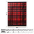 thumbnail image 4 of JEUXUS  Black and Red Buffalo Plaid Sherpa Throw Blanket for Couch, Soft Flannel Blanket for Sofa Bed, Christmas Checkered Blanket &amp; Throws, Warm Cozy Decorative Blanket Fall Decor Gift,, 4 of 6