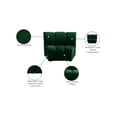 thumbnail image 2 of Meridian Furniture Infinity Green Velvet Modular Chair, 2 of 7
