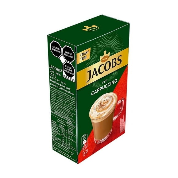 Mezcla en polvo para preparar café Jacobs capuchino clásico 8 sobres de 11.5 g c/u