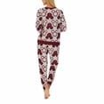 thumbnail image 4 of Disney Ladies' Mickey Mouse Fleece 2-Piece Pajama Set, Red Small, 4 of 4