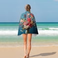thumbnail image 4 of Watercolor Wildflowers Beach Towel Microfiber Beach Towels Sand Free Quick Dry Lightweight Travel Towels, 4 of 7
