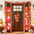 thumbnail image 1 of Decoración navideña Cortina Decoración creativa Pareados Banderas colgantes Wmkox8yii  gf10290, 1 of 9