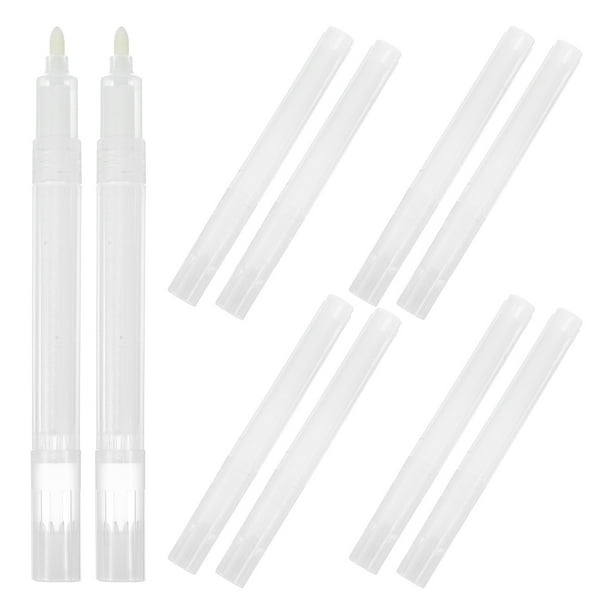 10 marcadores acrílicos rellenables, vacíos, de punta redonda, para tinta al agua y aceite.