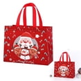 thumbnail image 2 of Christmas Gift Bags with Handles, 12.8X9.84X6.69" Non Woven Xmas Tote Bags, Christmas Goodie Bags, Christmas Wrapping Pouches, Festive Shopping Holders, Holiday Storage Bags for Gift Packaging, 2 of 6
