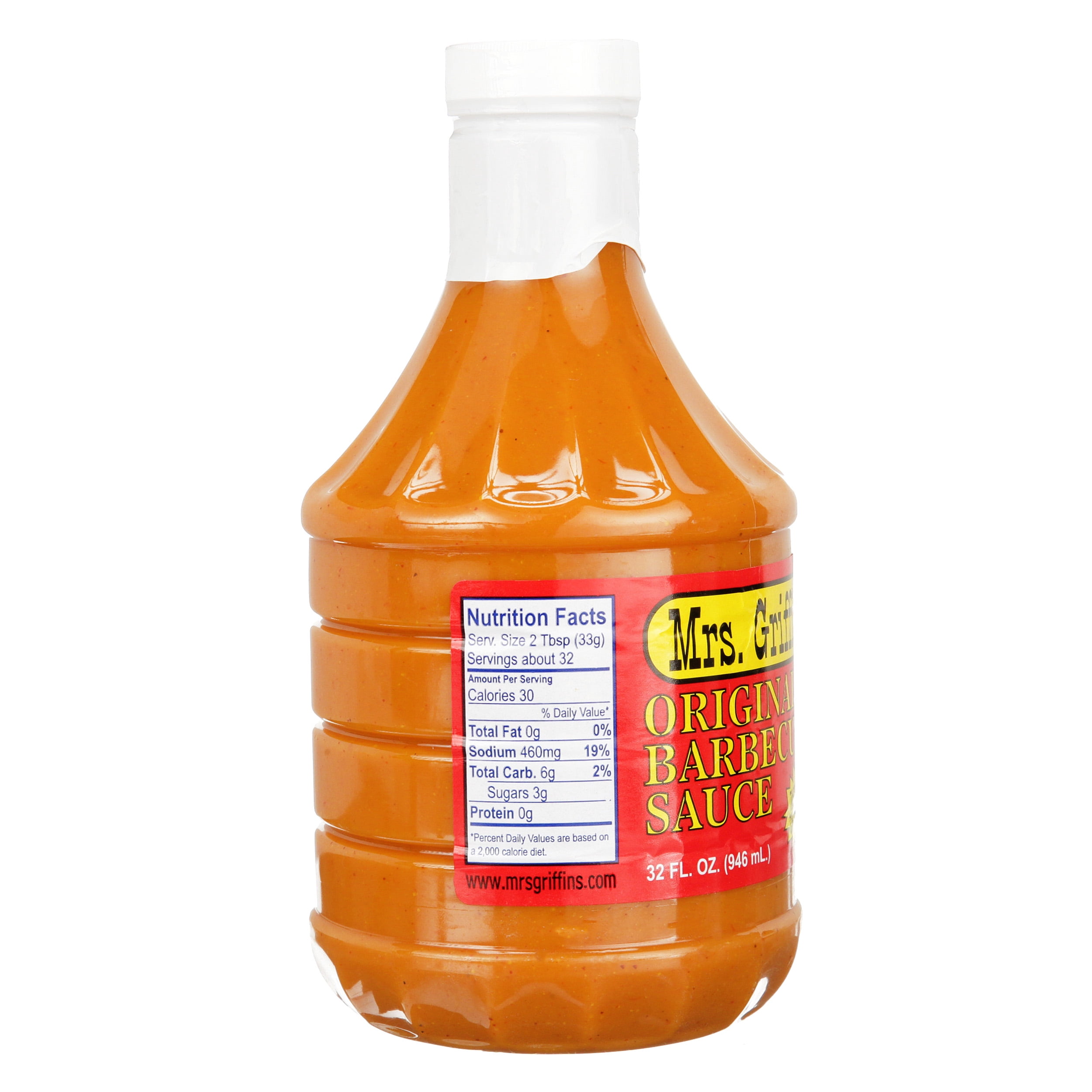 (3 pack) Mrs. Griffin's Barbecue Sauce, Tangy Mustard, Original, 32 fl. oz. Bottle