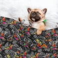 thumbnail image 3 of Yiaed Multicolored Butterflies C Print Dog Blankets-Cat Blanket Washable for Couch Protection,Puppy Blanket, Soft Plush Reversible Throw Furniture Protector-Large, 3 of 8