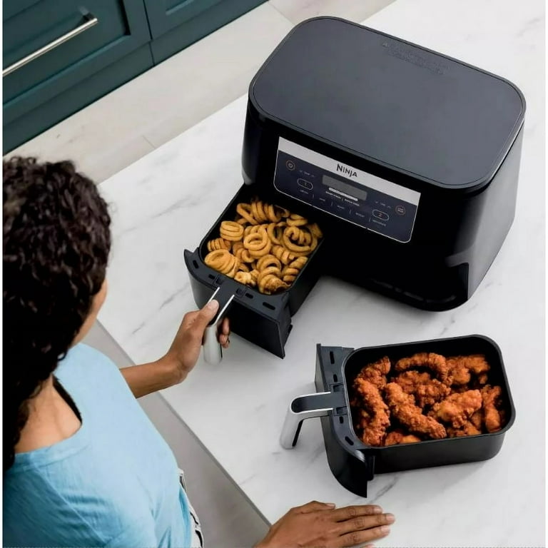 Restore.d Ninja DZ090 Foodi 6 Quart 5-in-1 DualZone 2-Basket Air
