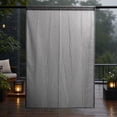 thumbnail image 3 of Naittoop Outdoor Gazebo Rain Proof Curtains Through Rod Weatherproof,UV Resistant Outside Curtains for Gazebo,Front Porch,Pergola, Sun Blocking Privacy Curtain,52W x 83L inch,1 Panel,Black, 3 of 7
