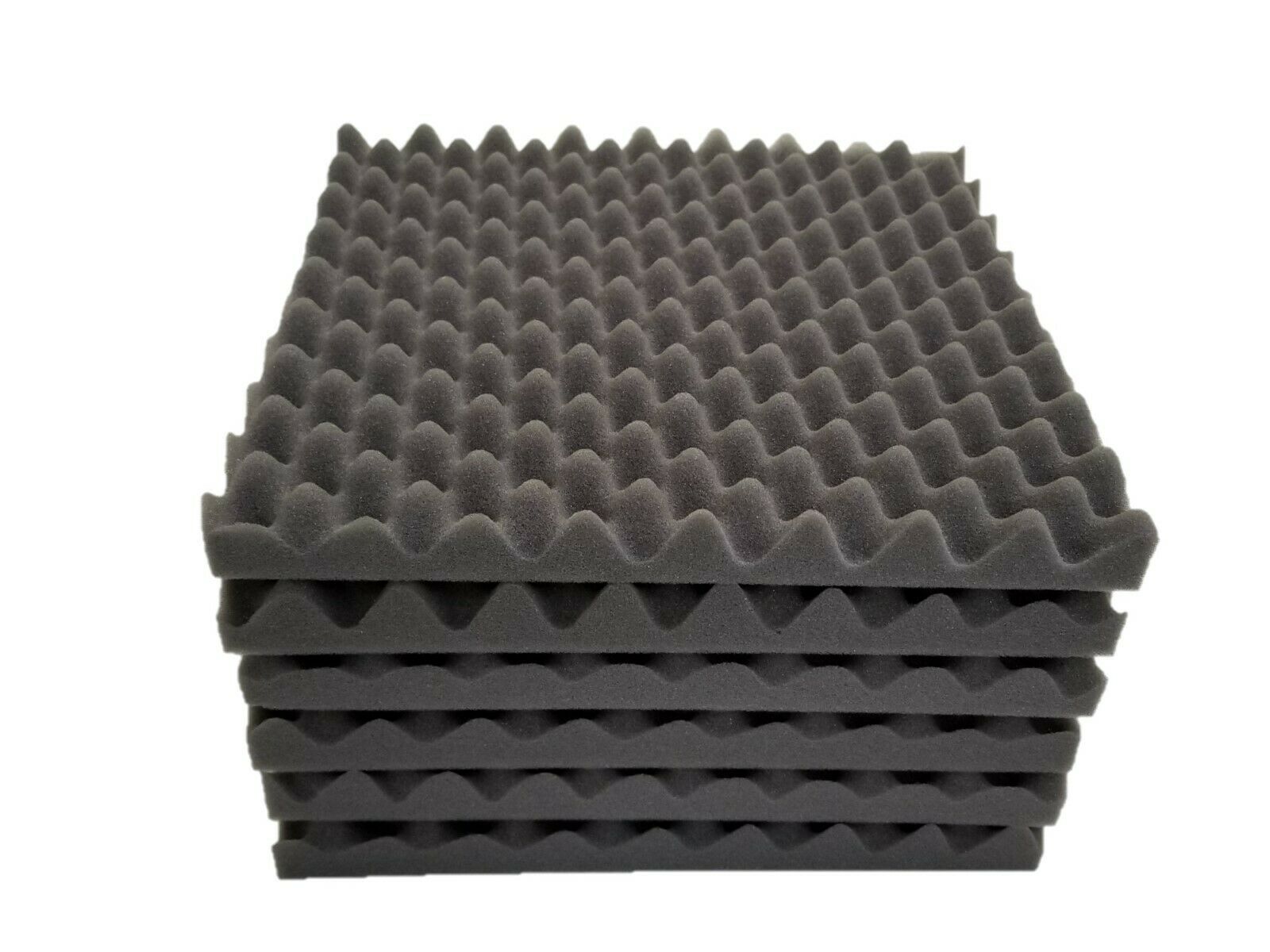 Bookishbunny 20 pk Acoustic Foam Egg Crate Panel Wall Tile Audio Home Studio Deadening Soundproofing 12x12x1.5