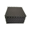 thumbnail image 2 of Bookishbunny 10 pk Acoustic Foam Egg Crate Panel Wall Tile Audio Home Studio Deadening Soundproofing 12x12x1.5, 2 of 6