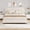 Beige, variant on Grey Twin XL Bed Frame with Upholstered Headboard, Heavy-Duty Platform Bed Frame with Strong Wood Slats, No Box Spring Needed/Noise Free/Easy Assembly