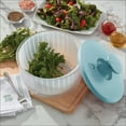 thumbnail image 3 of KitchenAid 7.38 qt Pump Salad Spinner and Fruit Washer with Serving Bowl, Mineral Water, 3 of 13