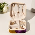 thumbnail image 6 of Thanksgiving Grapes Portable Square Jewelry Box Earrings Necklaces Bracelets Organizer for Girls and Women, 6 of 6
