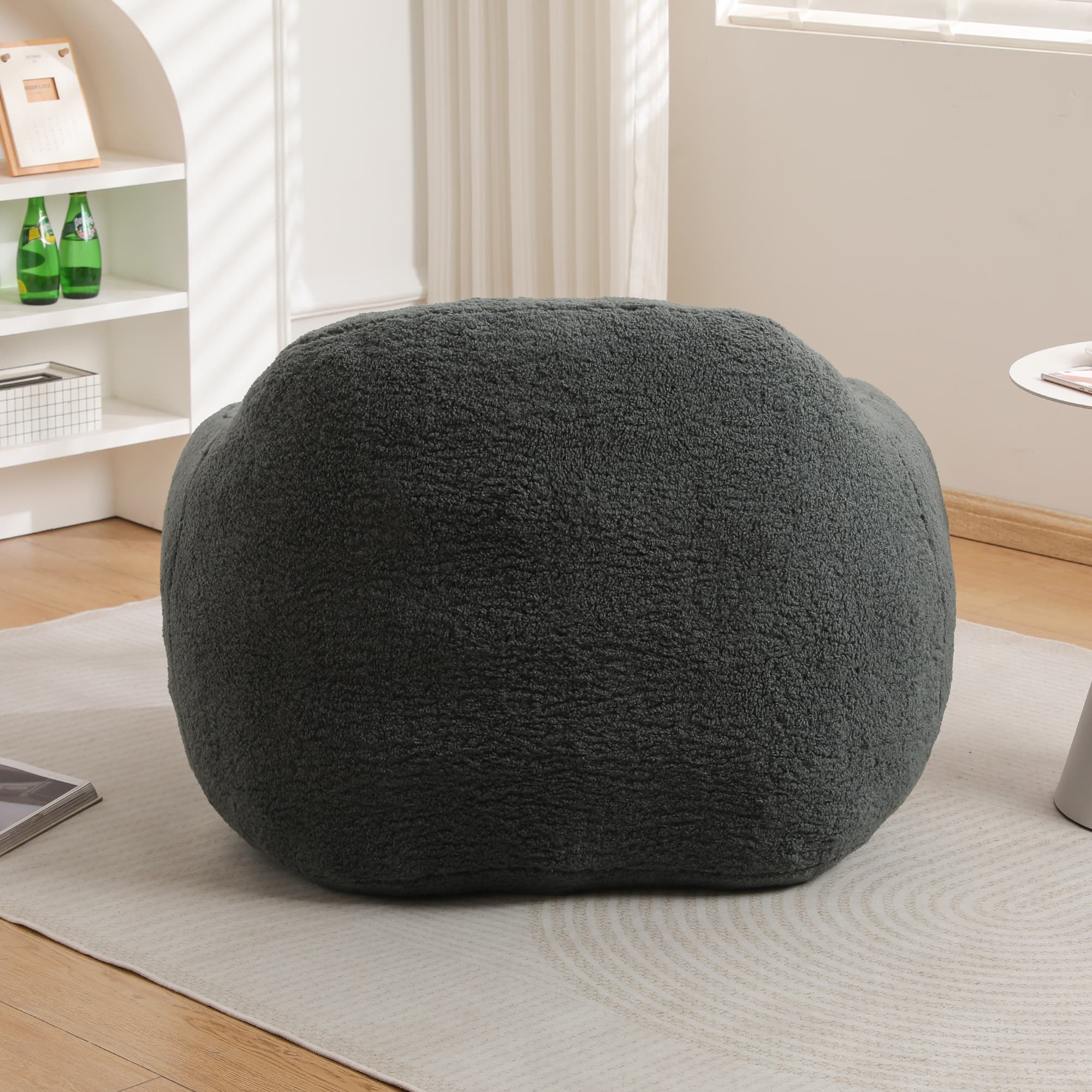 MAYEERTY Giant Bean Bag Sofa for Adults - Spacious, Armrests, Memory Foam Filler, Living Room/Bedroom.