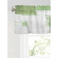 thumbnail image 6 of Valances for Windows Sage Green Rod Pocket Cafe Window Treatments Valance Curtains for Kitchen Bathroom Laundry Basement Windows 54"x18", 6 of 9
