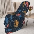 thumbnail image 3 of Sikiie cartoon doodle octopus Print Cozy Flannel Fleece Throw Blanket: Lightweight & Thick for All Seasons - Perfect for Women, Men, & Kids-60"x50", 3 of 6