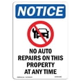 thumbnail image 1 of SignMission OS-NS-A-1824-V-14384 18 x 24 in. OSHA Notice Sign - No Auto Repairs On, 1 of 1