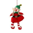 thumbnail image 2 of Taicans 2025 Christmas Tree Ornaments - Plush Elf Dolls,Red & Green,Hanging Decorations for Xmas Tree,Holiday Party,Home Decor,Festive Gift Idea,4x7.5in, 2 of 6