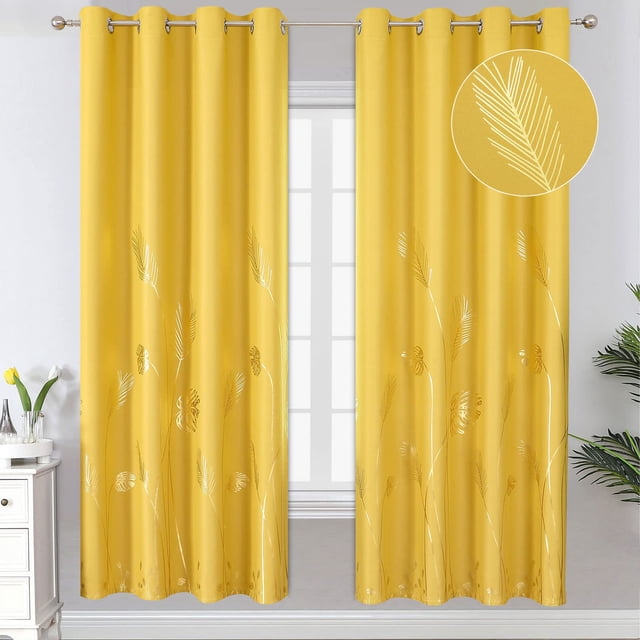 Cortina Estelar Textiler, 132 x 183 cm, color amarillo opaco térmico