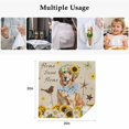 thumbnail image 5 of Sunflowers Dog Cloth Napkins, Spring Watercolor Floral Stars on Linen Washable and Reusable Dinner Napkins Set of 2, Table Napkin for Kitchen Party Birthday Wedding Hotel Housewarming 20"x20", 5 of 9