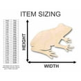 thumbnail image 2 of Unfinished Wood Frog Shape - Animal - Craft - up to 46" DIY 12" / 3/4", 2 of 3