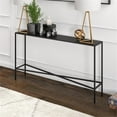 thumbnail image 4 of Pemberly Row Contemporary 55" Blackened Bronze Metal Console Table, 4 of 8