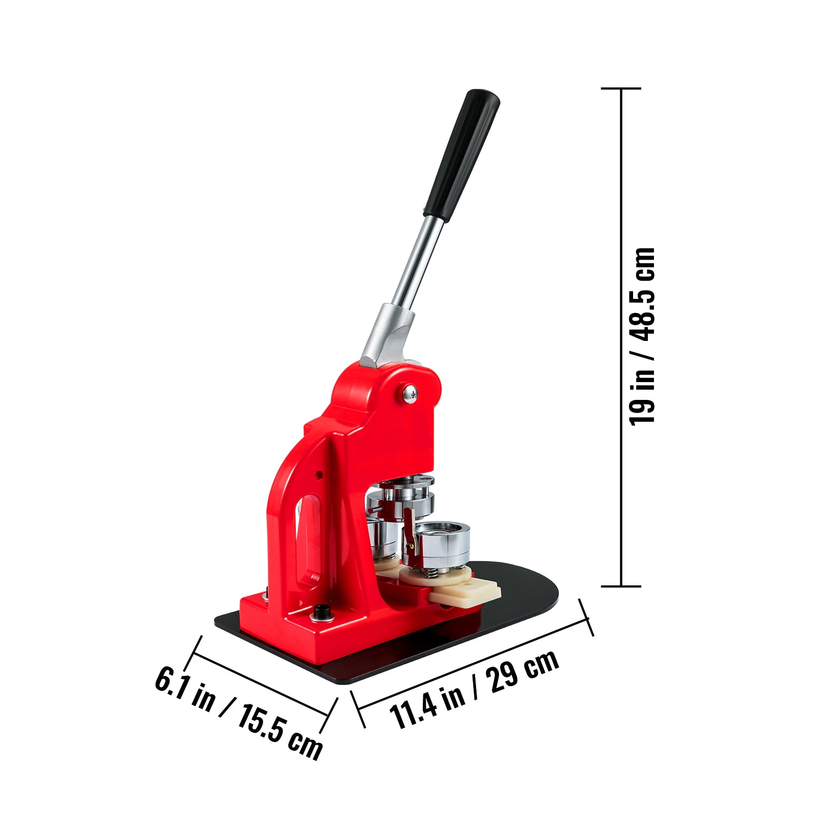 KFFKFF Button Making Machine Badge Pin Machine 1 Inch 25mm 500 Free Parts Press Kit
