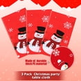 thumbnail image 4 of Mantel Irenare Snowman Christmas, plástico, 220 x 137 cm, 3 unidades, 4 of 7