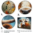 thumbnail image 3 of Designart "Cow Natures Euphony I" Animals Floater Framed Wall Art Print, 3 of 7