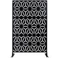 thumbnail image 3 of Durable Metal Privacy Screen 76"H x 48"W - Freestanding Outdoor/Indoor Divider for Deck, Patio, Garden & Office - Rust-Resistant Privacy Panel with Elegant Design, 3 of 9