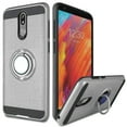 thumbnail image 2 of For LG Aristo 4 Plus Escape Plus Tribute Royal Magnetic Ring Kickstand Hybrid Case Cover - Silver, 2 of 2
